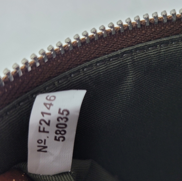 Coach Signature PVC Leather Corner Zip Wristlet - Picture 4 of 5